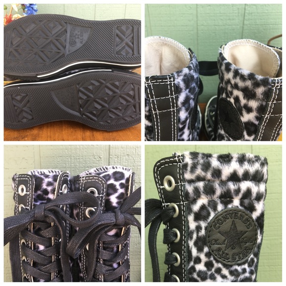 Rare 2001 Ltd. Plush Snow Leopard X-Hi Converse - Picture 8 of 8